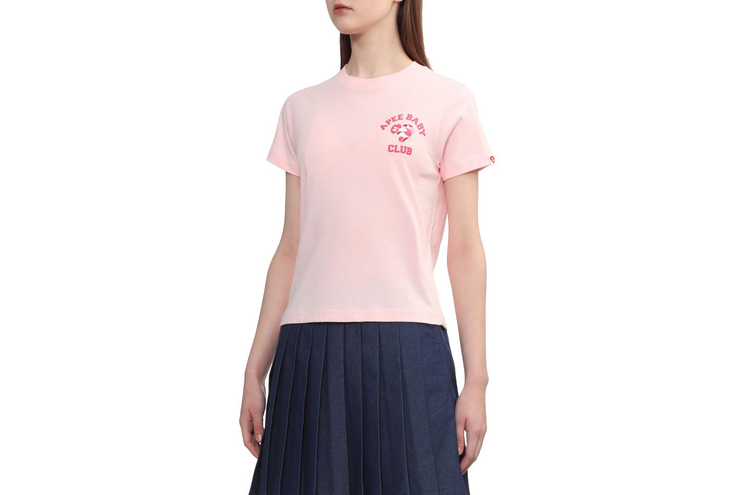 BAPE CAMO HEART CHEST PRINT CROP TEE