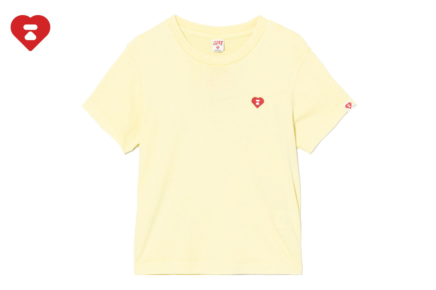 BAPE HEART BADGE CROP TEE #2