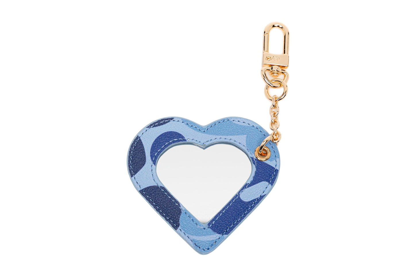 BAPE CAMO PRINTED HEART MIRROR KEYRING