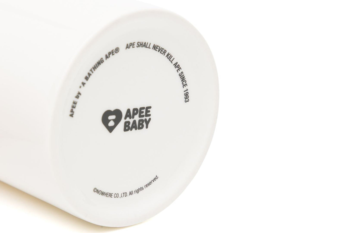 BAPE 心形標誌白色陶瓷茶杯