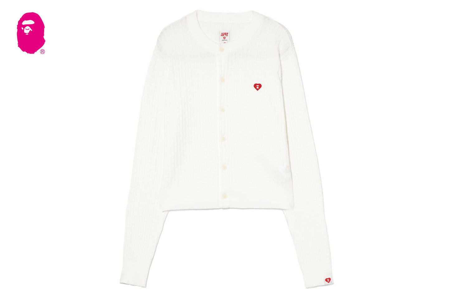 BAPE HEART BADGE CARDIGAN #1