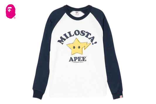 BAPE MILOSTA RAGLAN LS TEE
