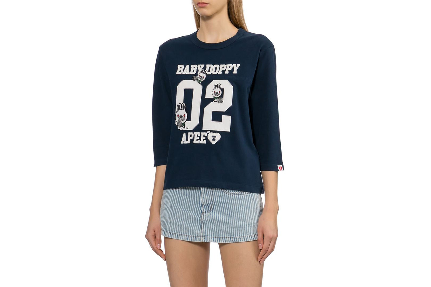 BAPE BABY DOPPY PATCHWORK LS TEE