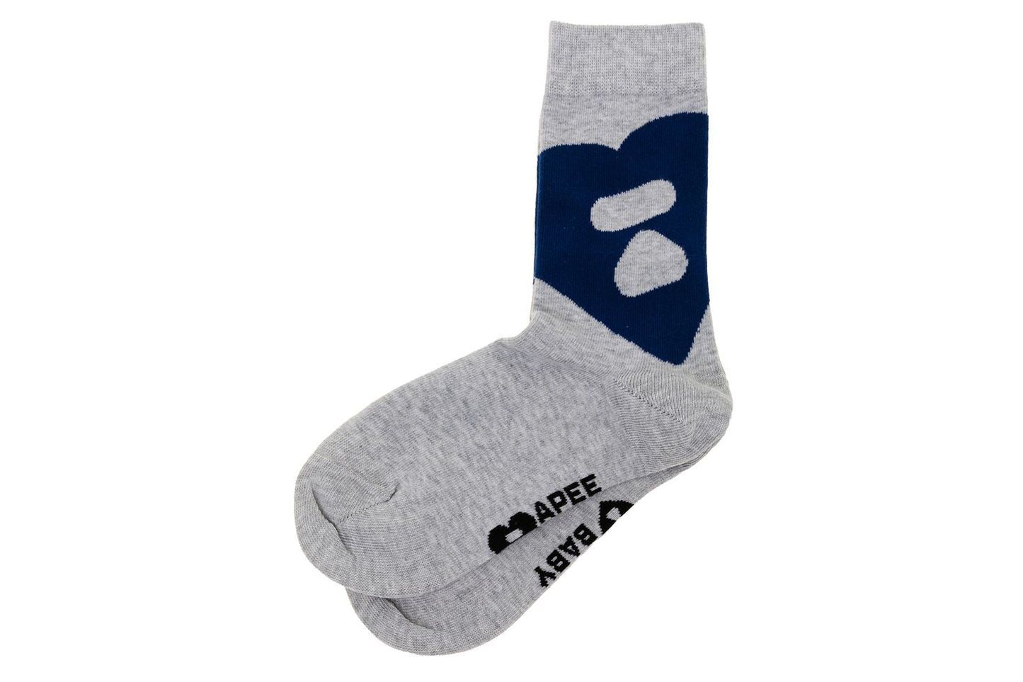 BAPE BIG HEART INTARSIA SOCKS