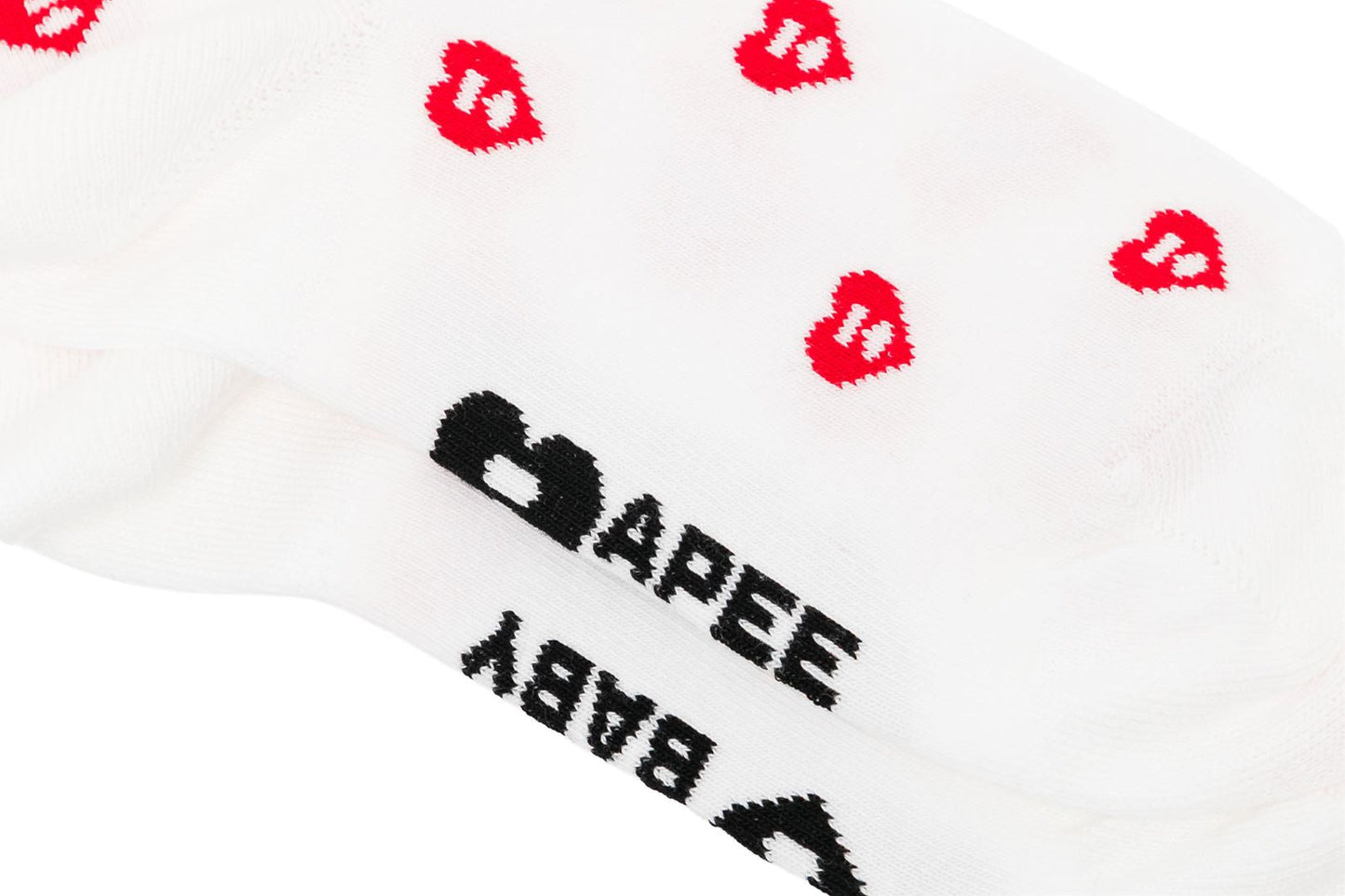BAPE MONOGRAM INTARSIA ANKLE SOCKS