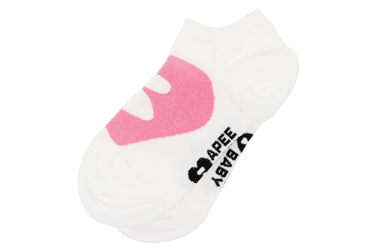 BAPE BIG HEART INTARSIA ANKLE SOCKS