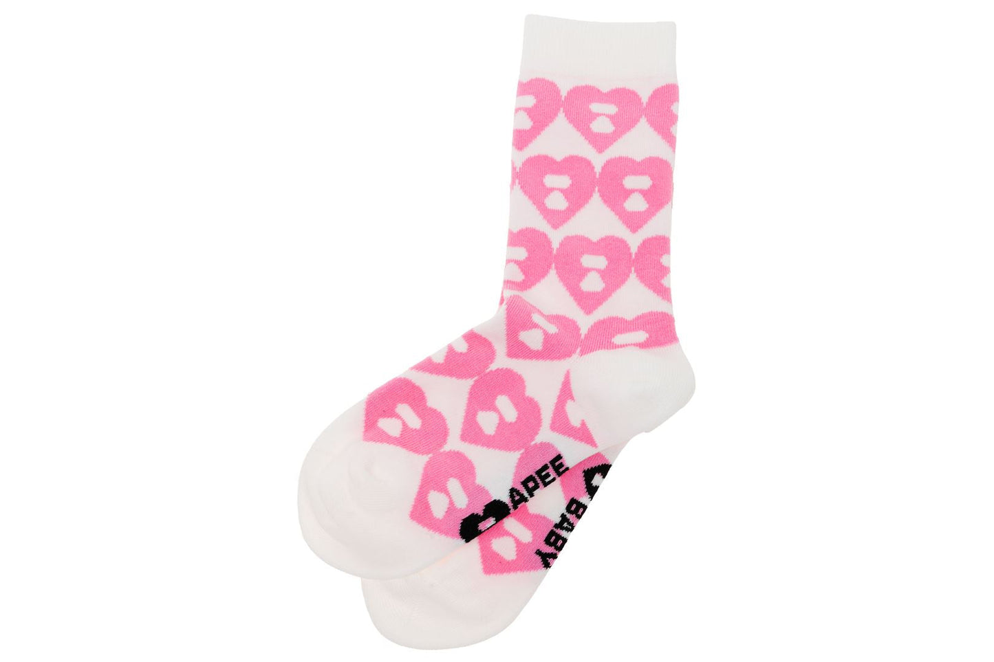 BAPE BIG HEART MONOGRAM INTARSIA SOCKS #2