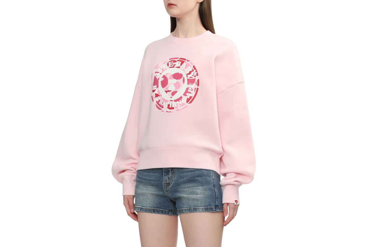 BAPE 圓形迷彩心形印花運動衫