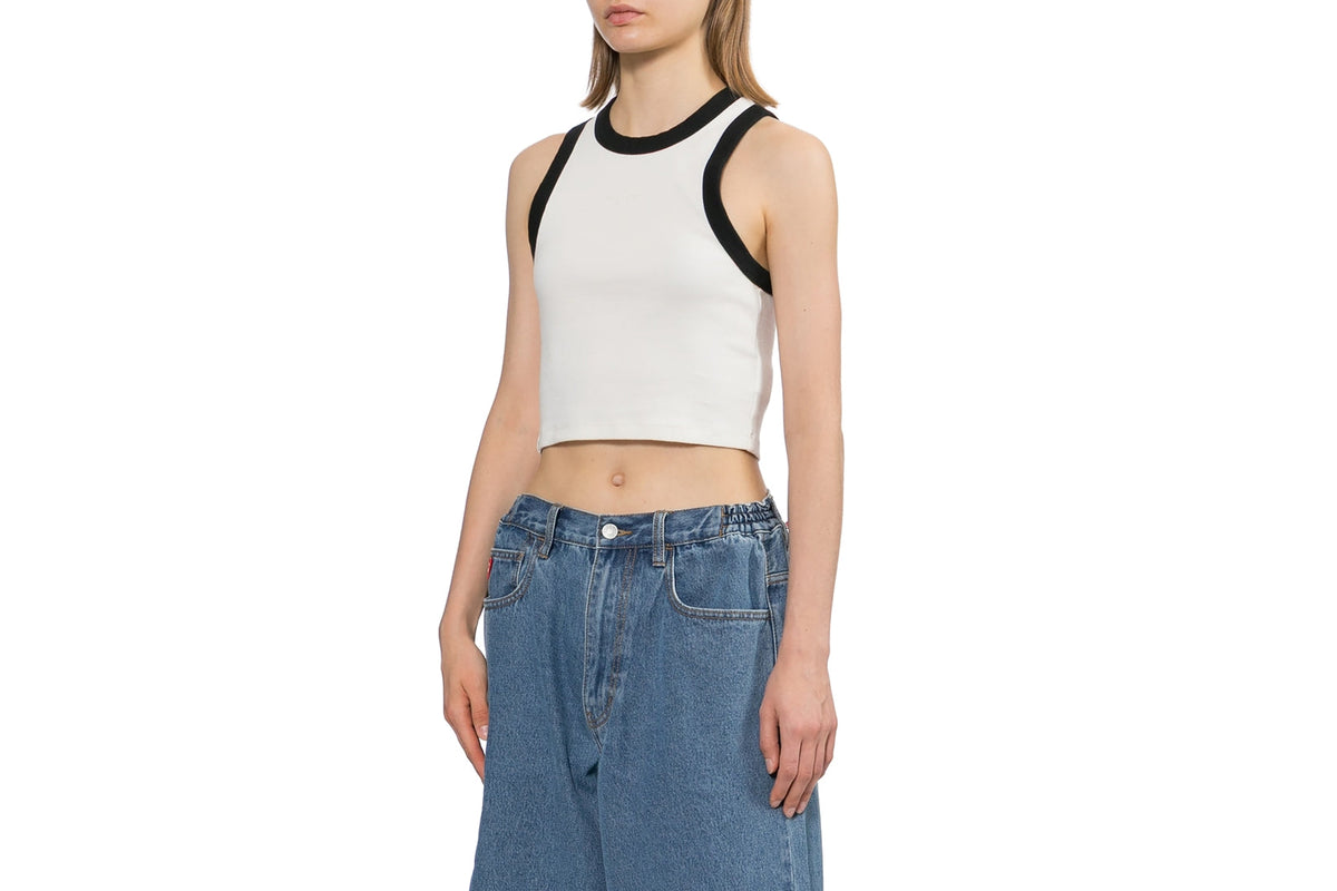 BAPE HEART BADGE RIB CROP TANK TOP