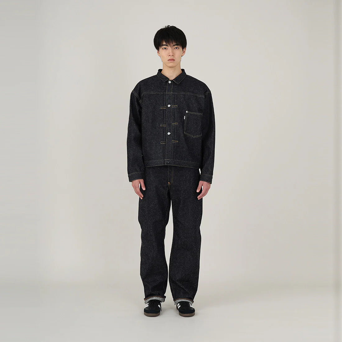 日本代購|New Manual 牛仔褲 - 1942 LV JEANS RIGID 牛仔褲【indigo / 33】|New Manual(ニューマニュアル)
