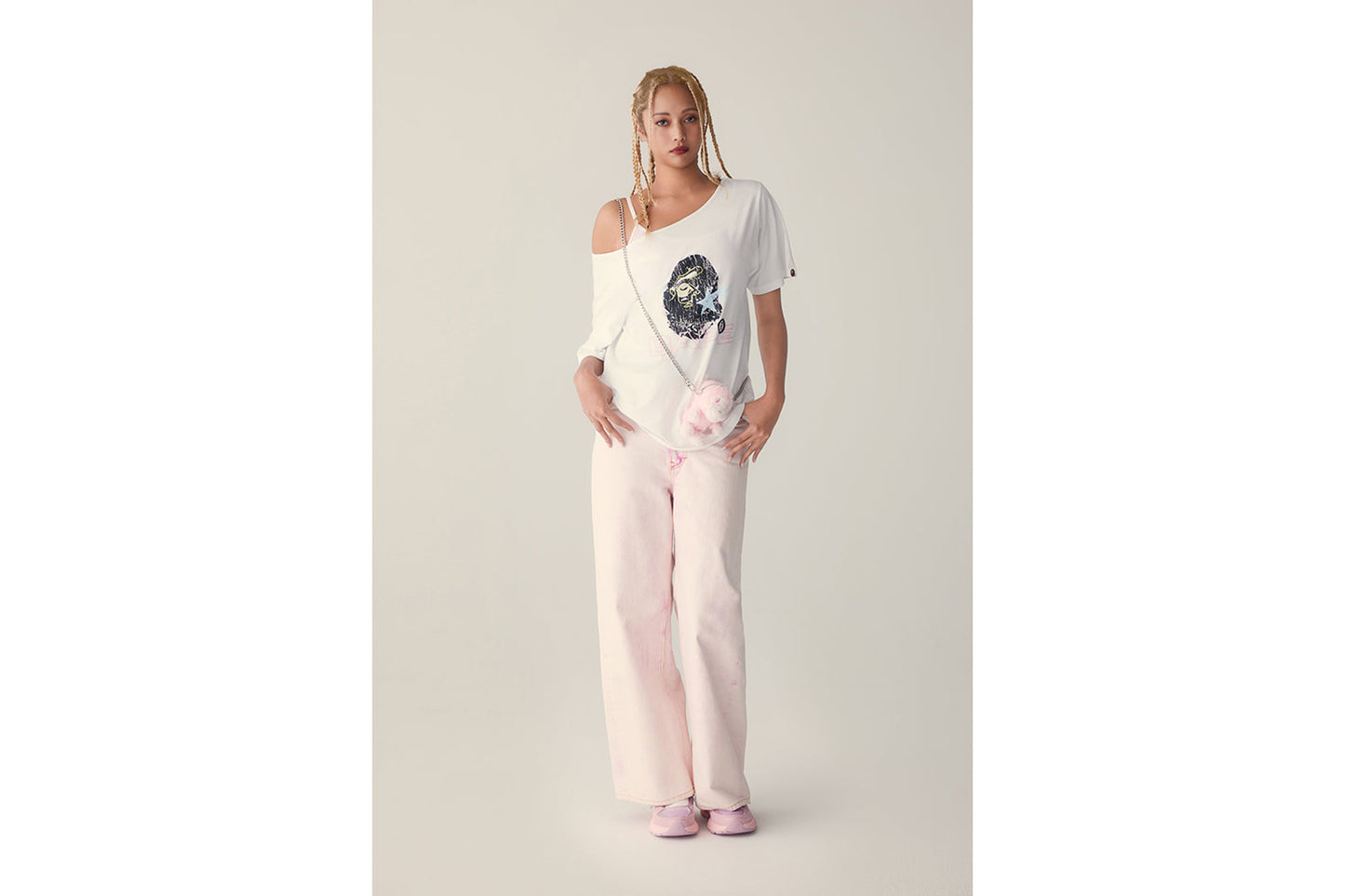 BAPE BABY MILO 短毛絨迷你肩背包