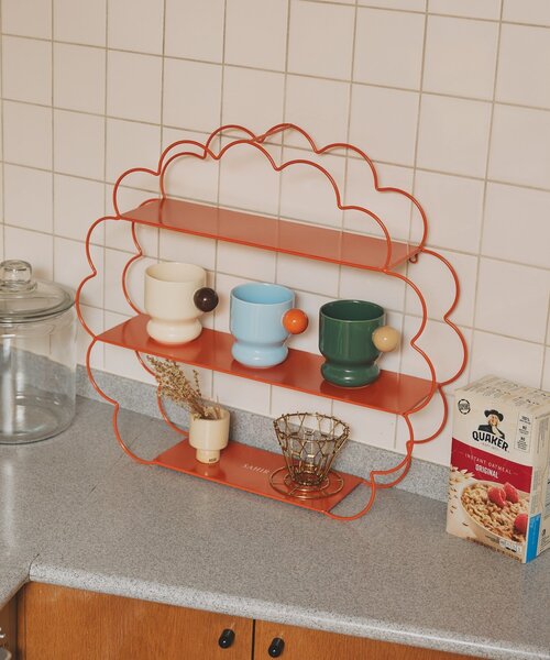 日本代購|SAHIR SAHIR(サヒール) インテリア 新色追加!「SAHIR サヒール」Wall shelf flower【ブルー系その他 / 0】|ZOZOTOWN