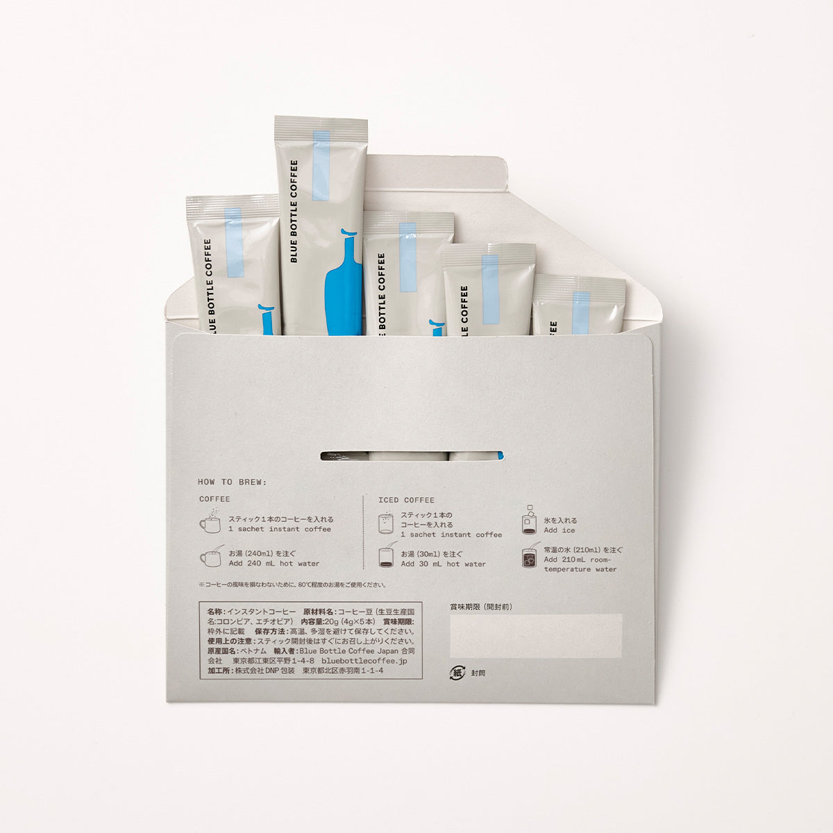 Blue bottle 藍瓶咖啡【線上限定】Bright 手沖即溶咖啡 5本組合 封筒型