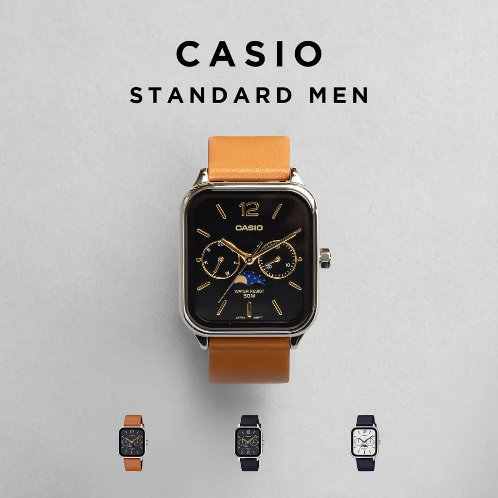 日本代購|卡西歐 電子計算機 - MTP-M305L 男性手錶|CASIO