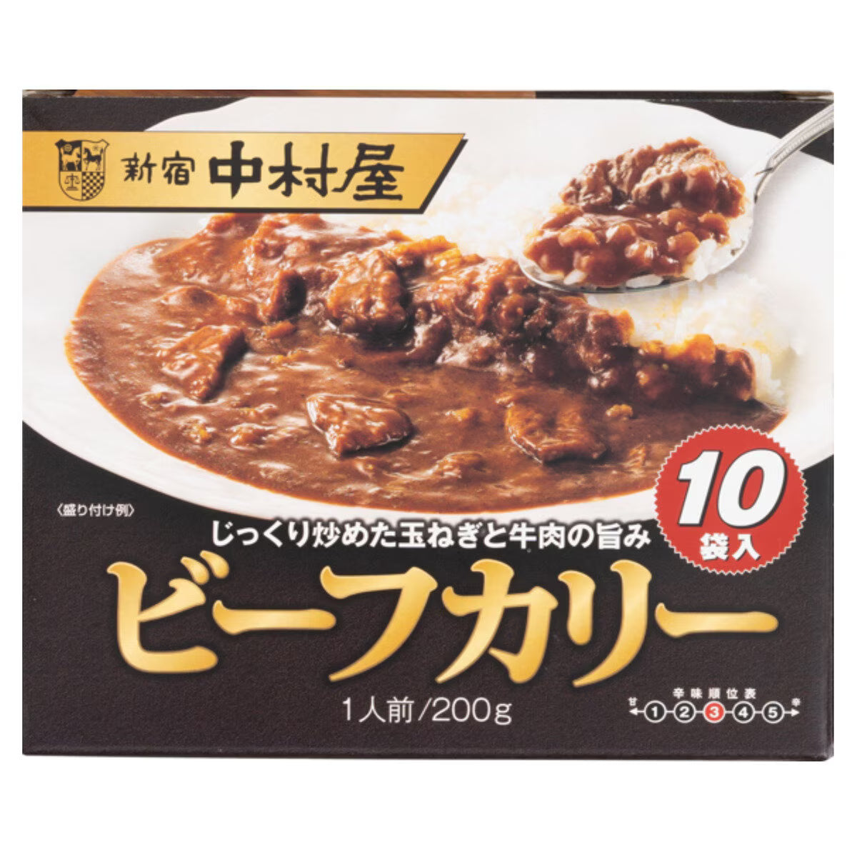 日本代購|中村屋 咖哩 - 新宿中村屋牛肉咖哩 200g x 10袋|Costco