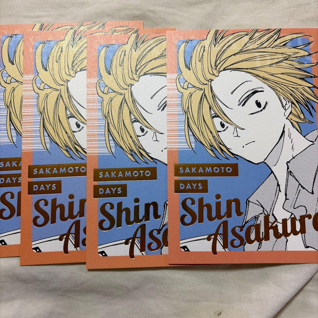 日本代購|朝倉シン 明信片 - サカモトデイズ 朝倉シン 明信片 4枚套裝|Mercari