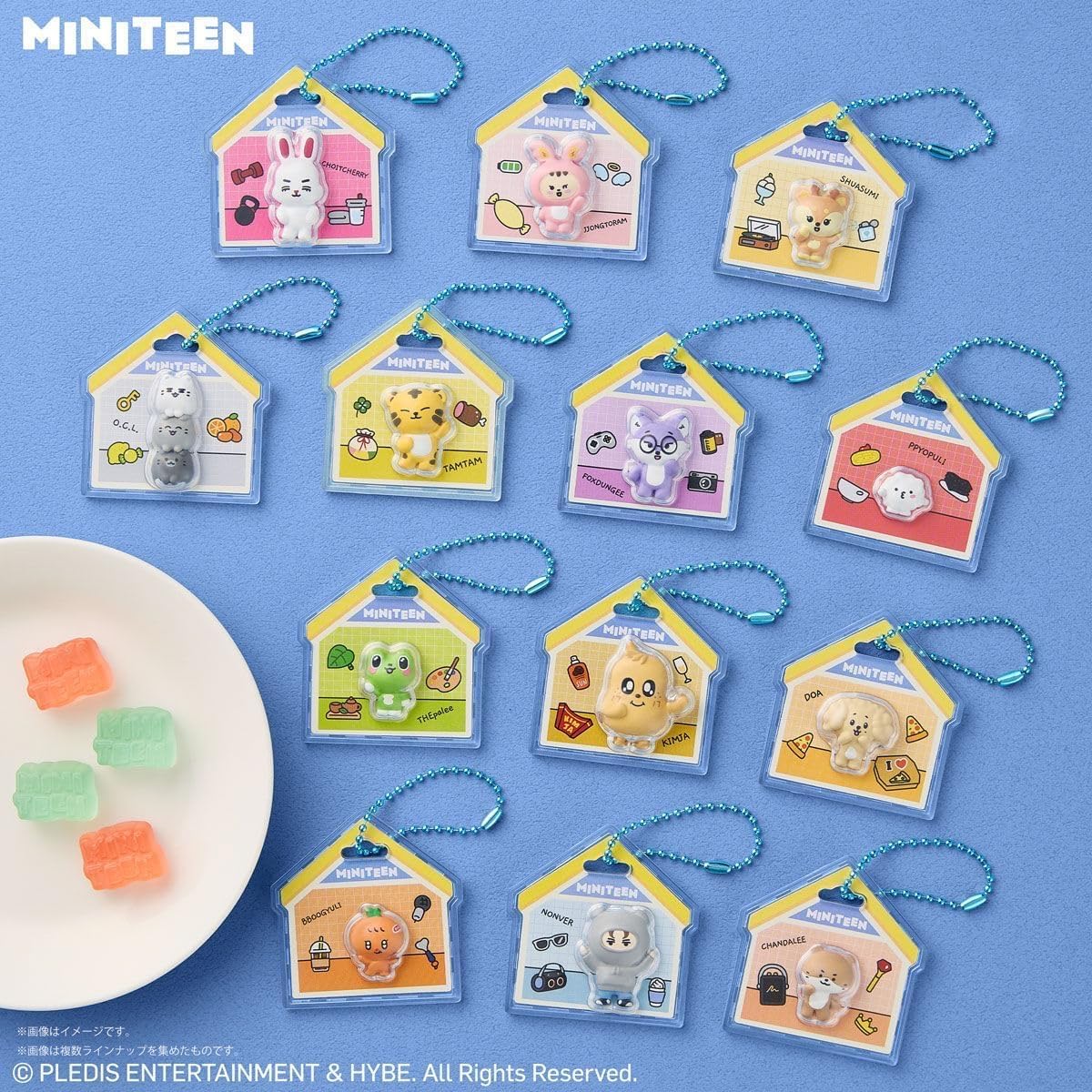 日本代購|無品牌 食品玩具 - MINITEEN 包裝吊飾&軟糖 12個裝|Amazon JP