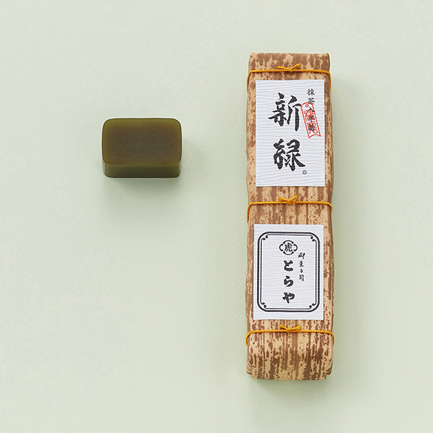 虎屋竹皮包裝羊羹新綠