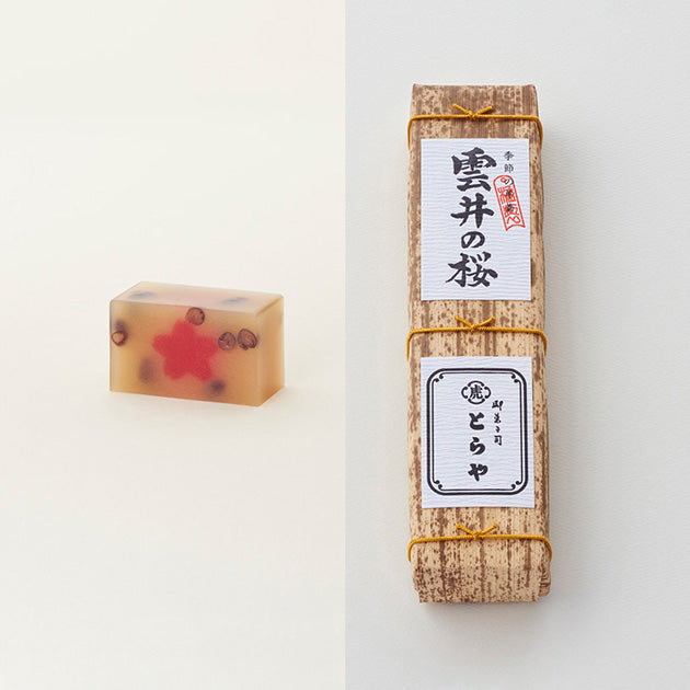 虎屋羊羹|竹皮包羊羹 2本入(夜之梅・雲井的櫻花)