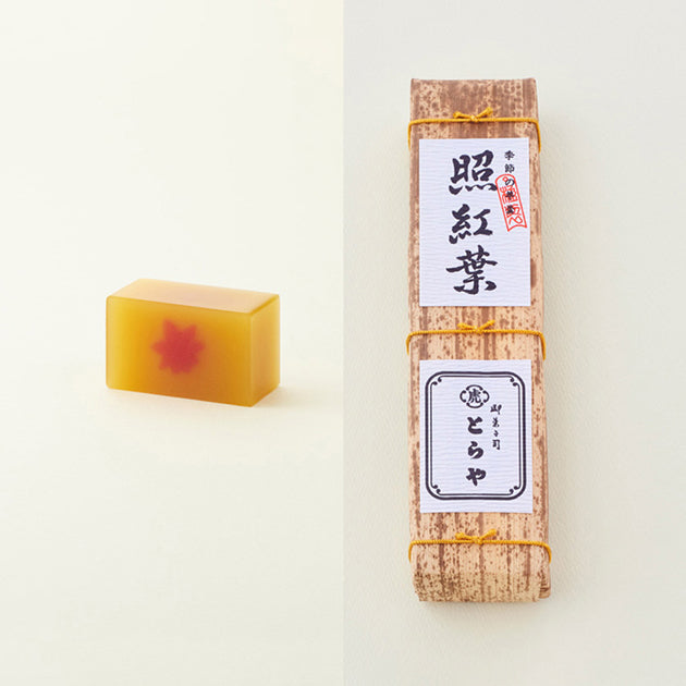 虎屋羊羹|照紅葉(竹皮包)