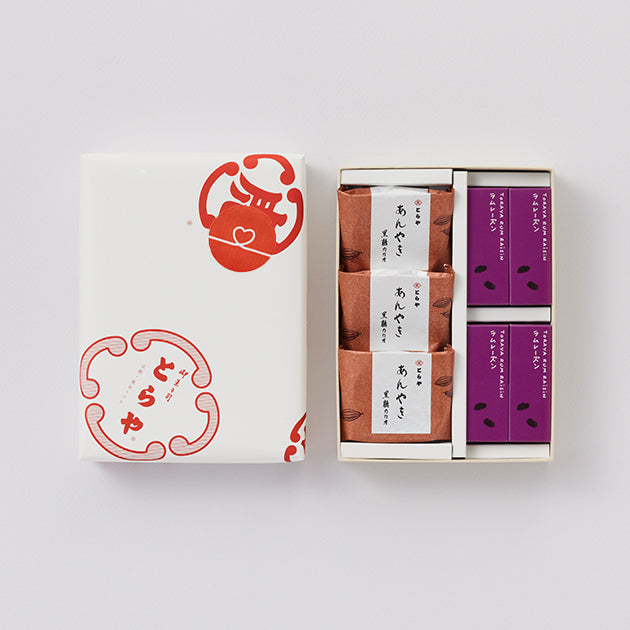 虎屋羊羹|羊羹・蘭姆葡萄與紅豆醬禮盒 1號