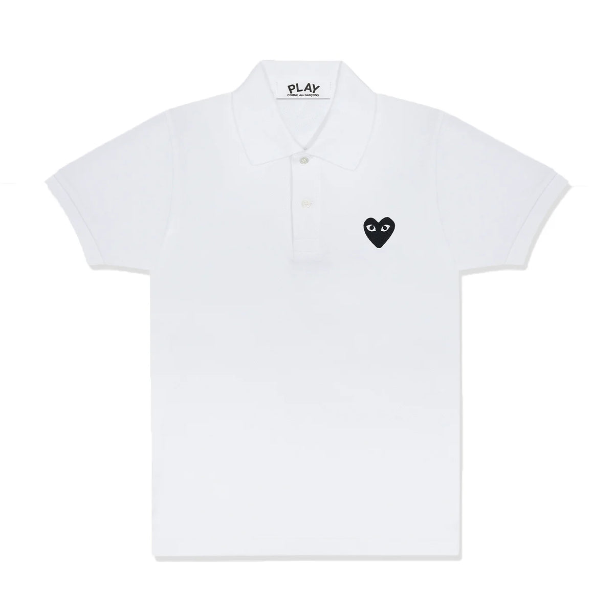 日本代購|PLAY COMME des GARÇONS Polo 衫 - 黑標 Polo 衫 (白色)【L】|PLAY CDG