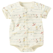 日本代購|史努比 史努比 連身衣 - 總柄半袖連身衣|Shop.akachan