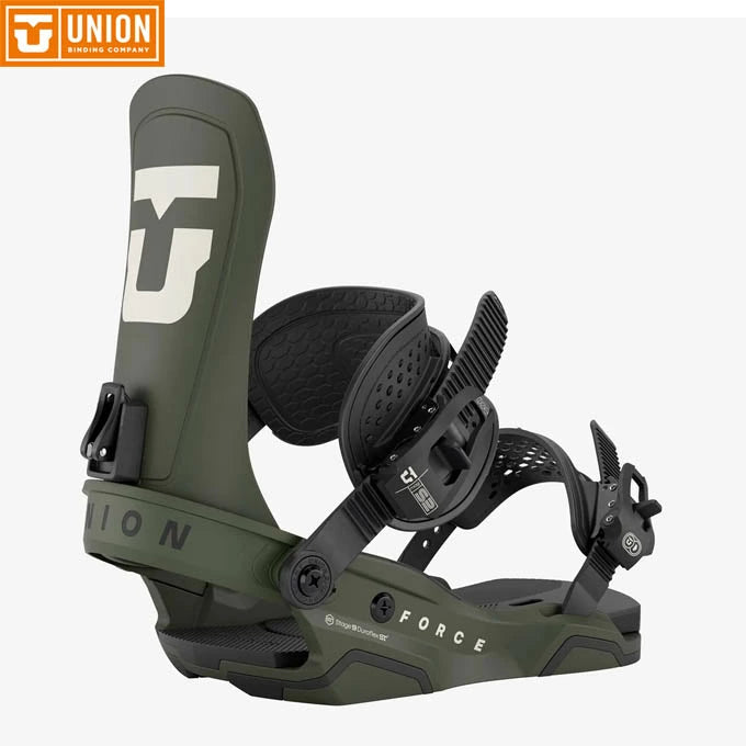 日本代購|UNION 滑雪板綁帶 - FORCE 滑雪板綁帶 ARMY GREEN 2025-2026|樂天
