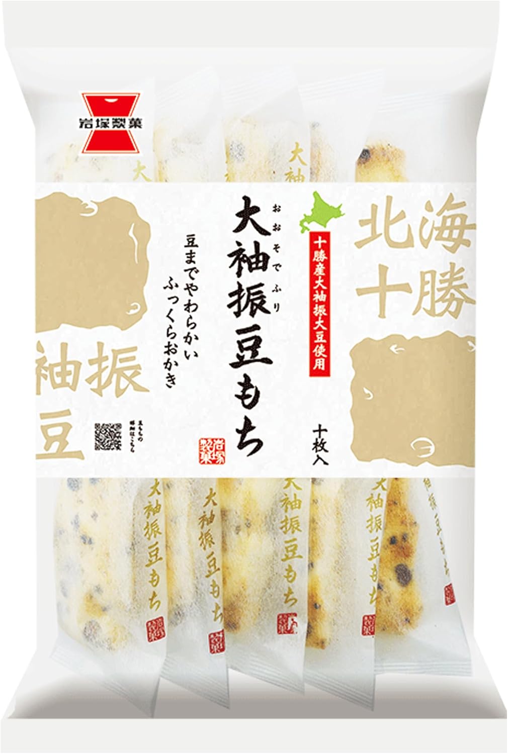 日本代購|岩塚製菓 餅乾 - 岩塚制菓 大袖振豆餅 120枚|Amazon JP