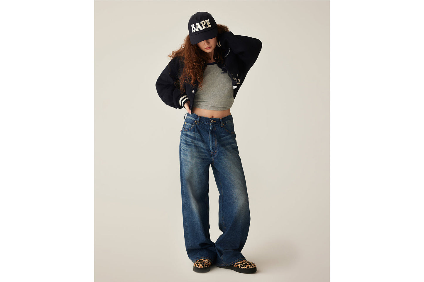 BAPE A BATHING APE 短版大學外套