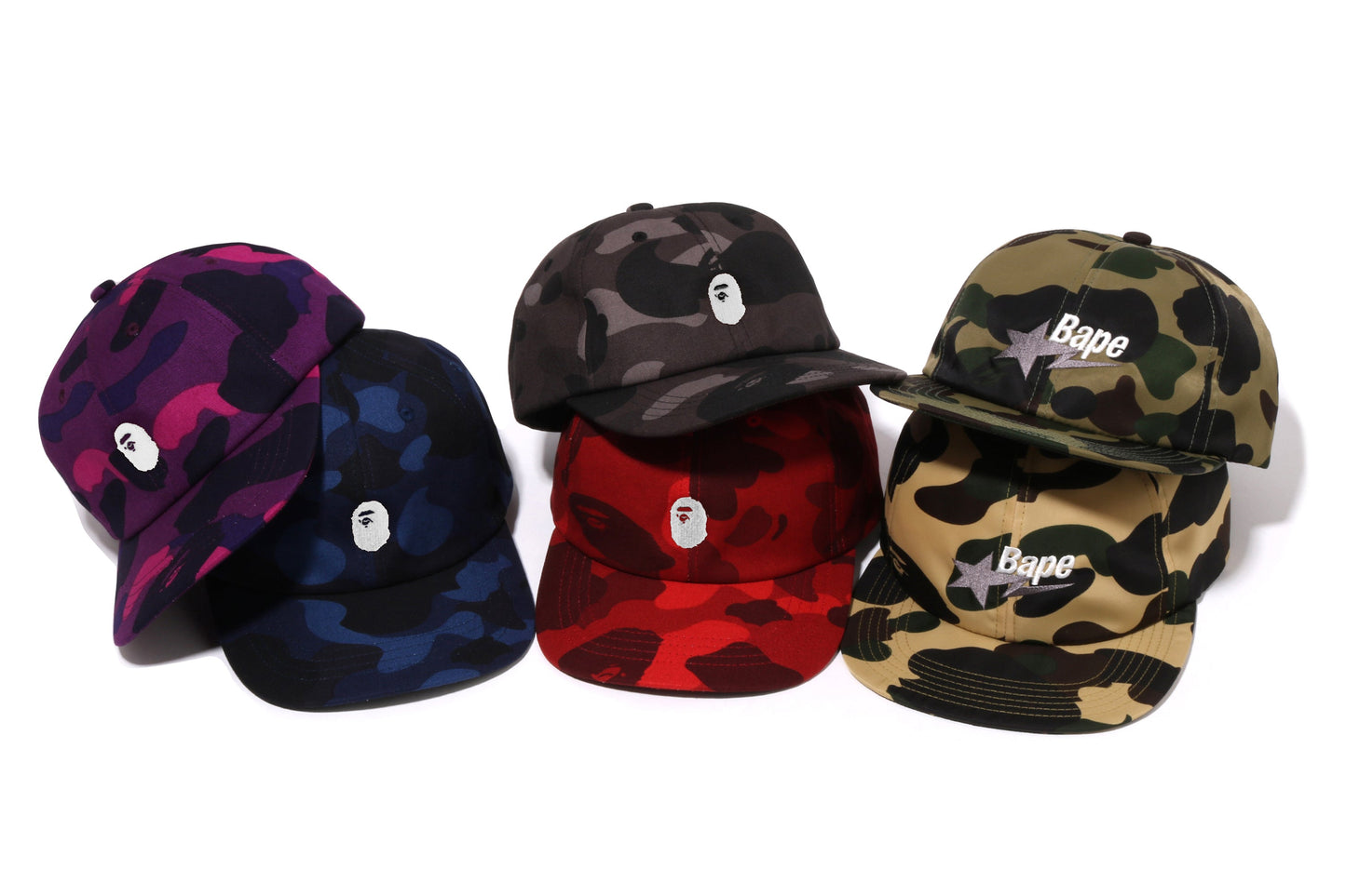 BAPE 1ST CAMO BAPE STA LOGO 尼龍帽