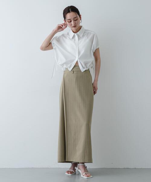 日本代購|SENSE OF PLACE by URBAN RESEARCH SENSE OF PLACE by URBAN RESEARCH ブラウス シャツ 「イージーケア」クロップドギャザーシャツ レディース|ZOZOTOWN