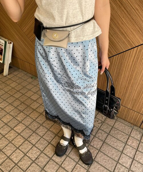 日本代購|CIAOPANIC 裙子 - 點點刺繡I型裙子|ZOZOTOWN