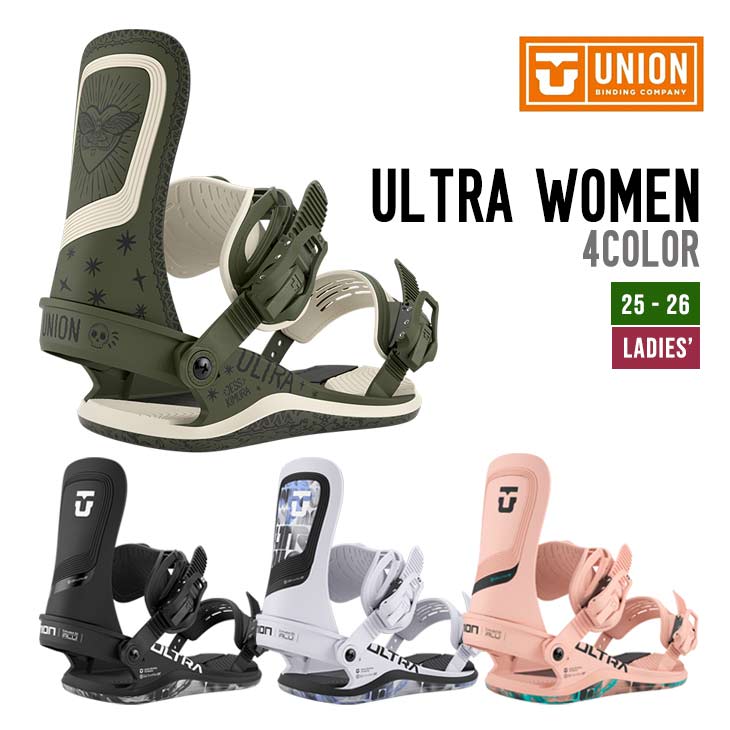 日本代購|UNION 雪板綁具 - ULTRA WOMEN 2025-2026 女款雪板綁具|樂天