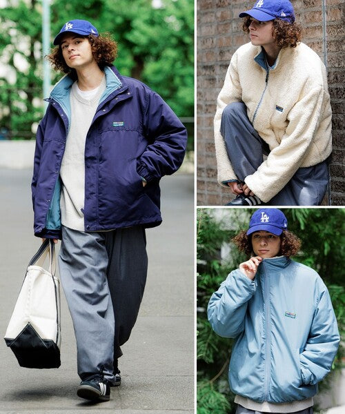 日本代購|FREAK'S STORE FREAK'S STORE(フリークスストア) ブルゾン アウター フリース 限定展開 リバーシブルライナーセット 4way スタンドカラー ブルゾン / ナイロンフリース ライナーセット / 2枚セット メンズ【ナチュラル / S】|ZOZOTOWN