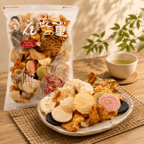 日本代購|えびせんべいの里 零食 - 各式蝦餅10個包【無手提袋】|●パック商品