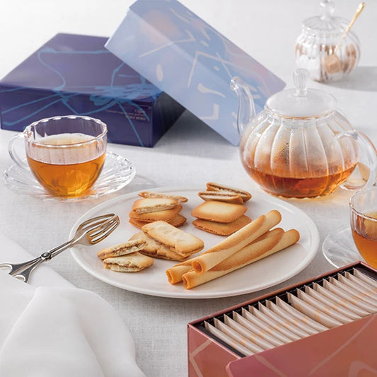 YOKUMOKU高級洋菓子【4種 52個入り】雪茄蛋捲與人氣餅乾組合