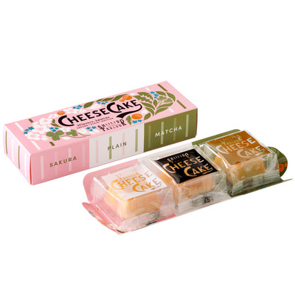 資生堂PARLOUR 起司蛋糕 3入（櫻花・原味・抹茶）