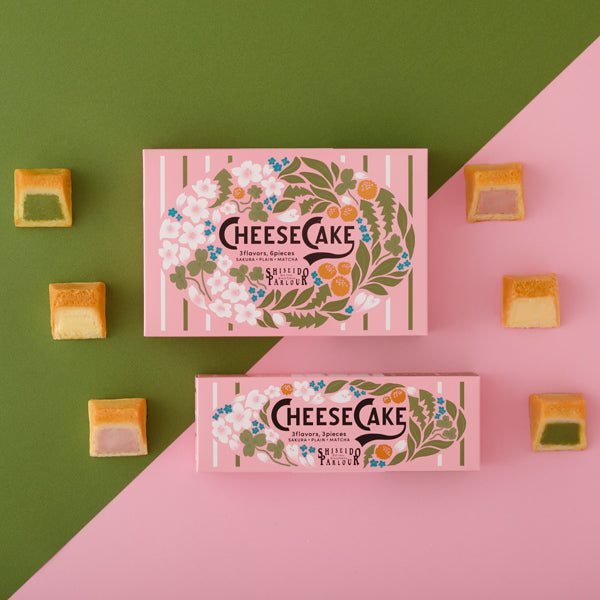 資生堂PARLOUR 起司蛋糕 3入（櫻花・原味・抹茶）