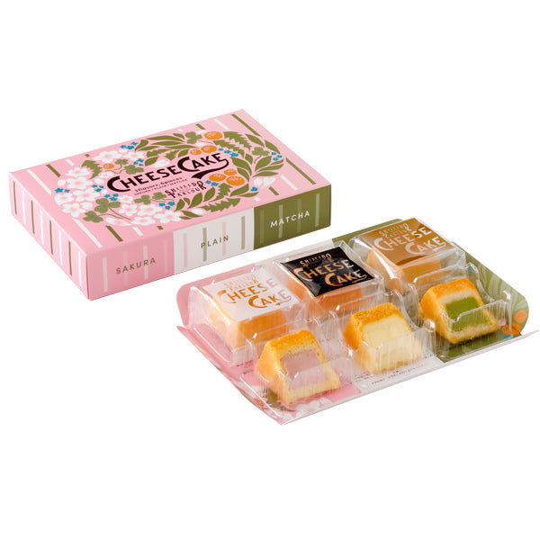 資生堂PARLOUR 起司蛋糕 3入（櫻花・原味・抹茶）