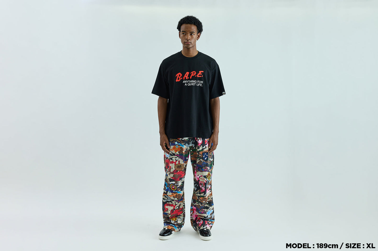 BAPE MOTTO LOGO 寬鬆版T恤