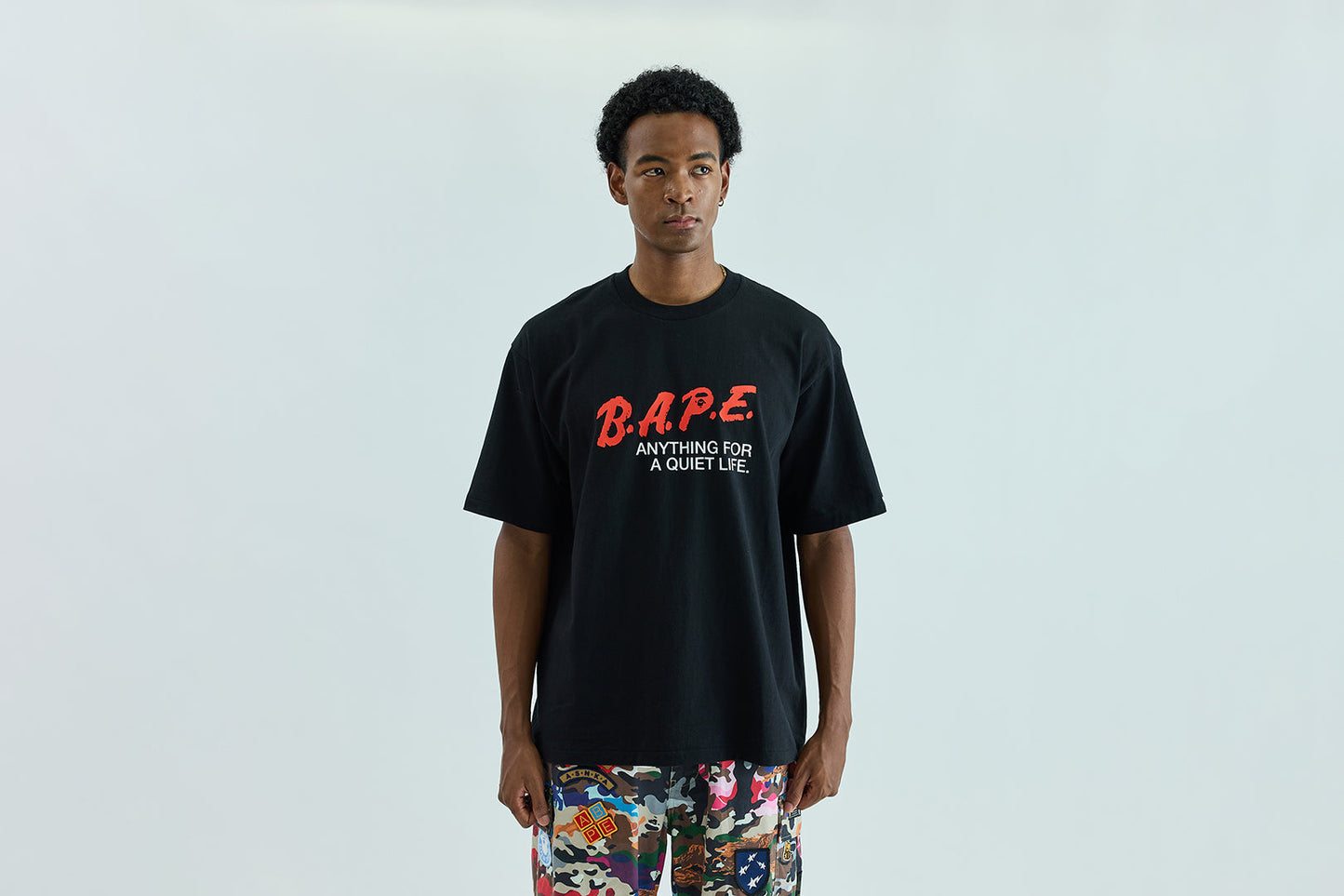 BAPE MOTTO LOGO 寬鬆版T恤
