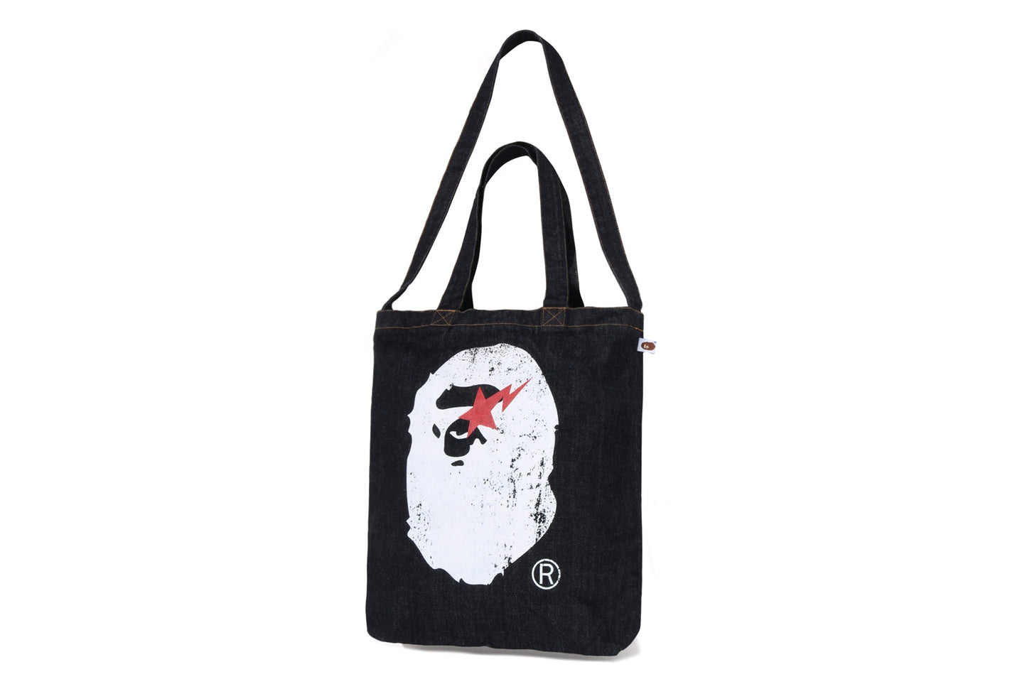 BAPE APE HEAD DENIM 2WAY TOTE BAG