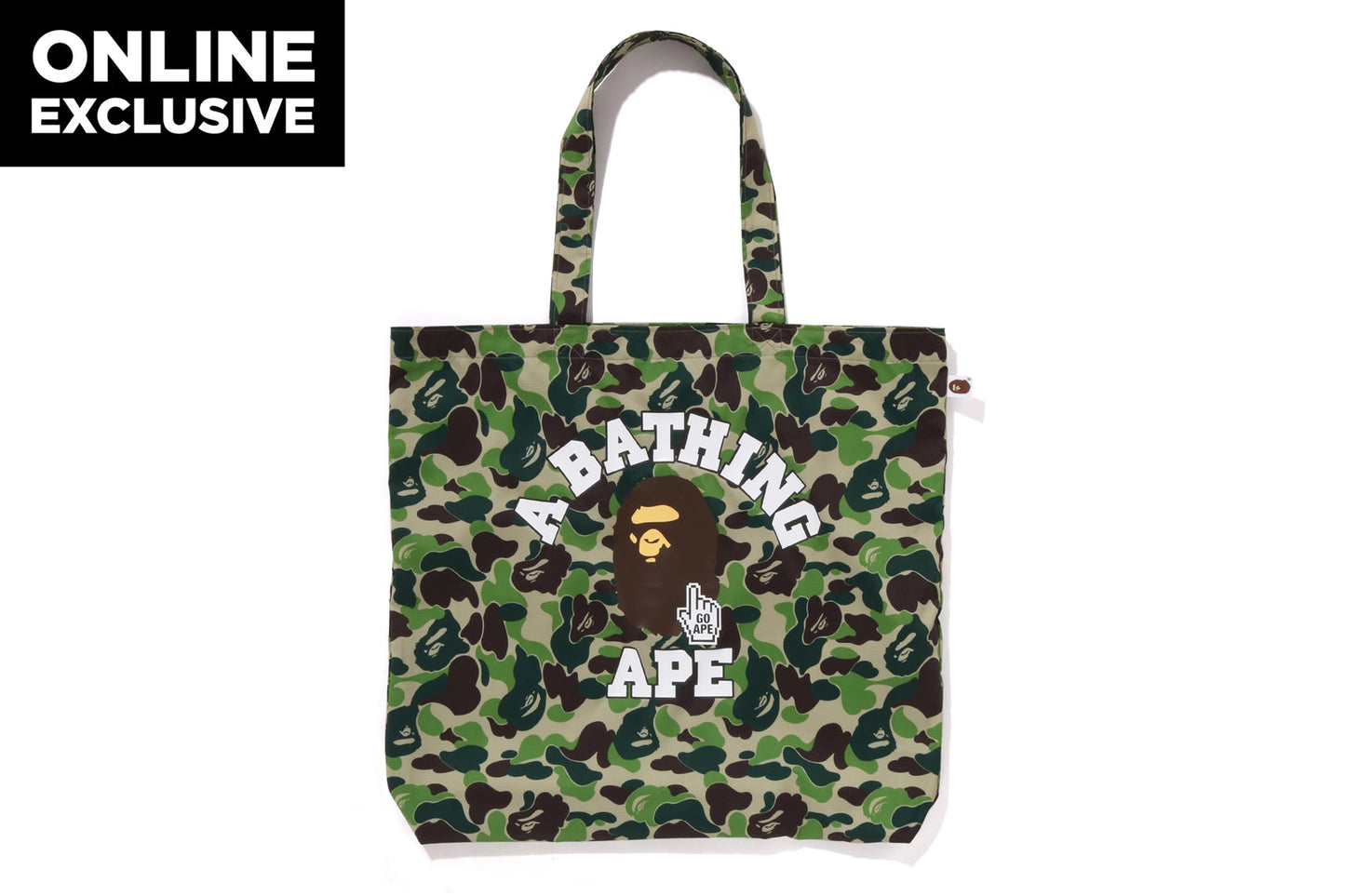 BAPE CAMO GO APE POINTER 大學風格托特包 BAPEC