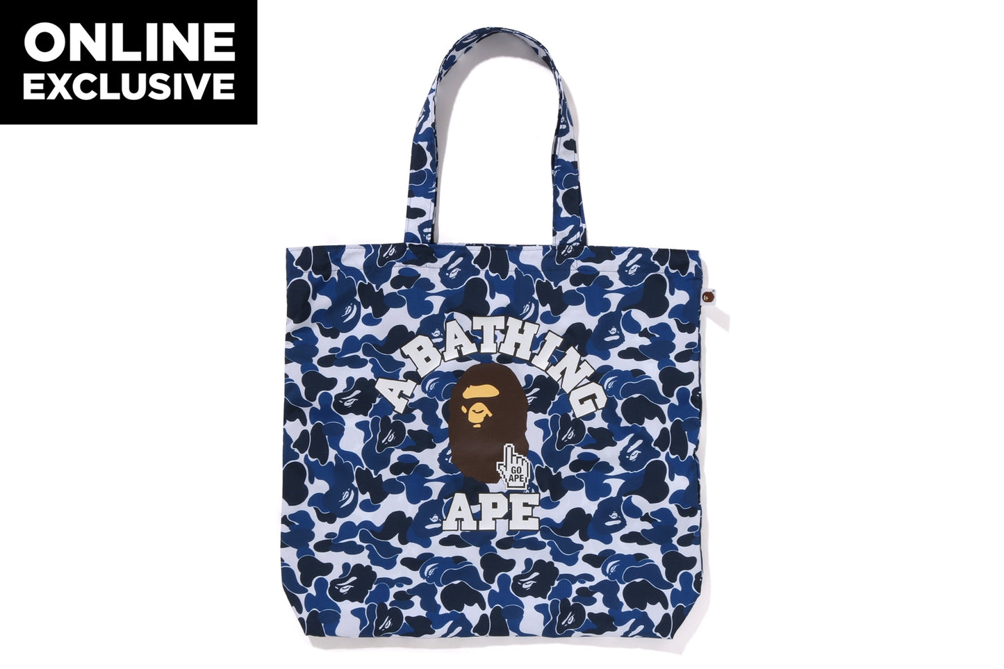 BAPE CAMO GO APE POINTER 大學風格托特包 BAPEC