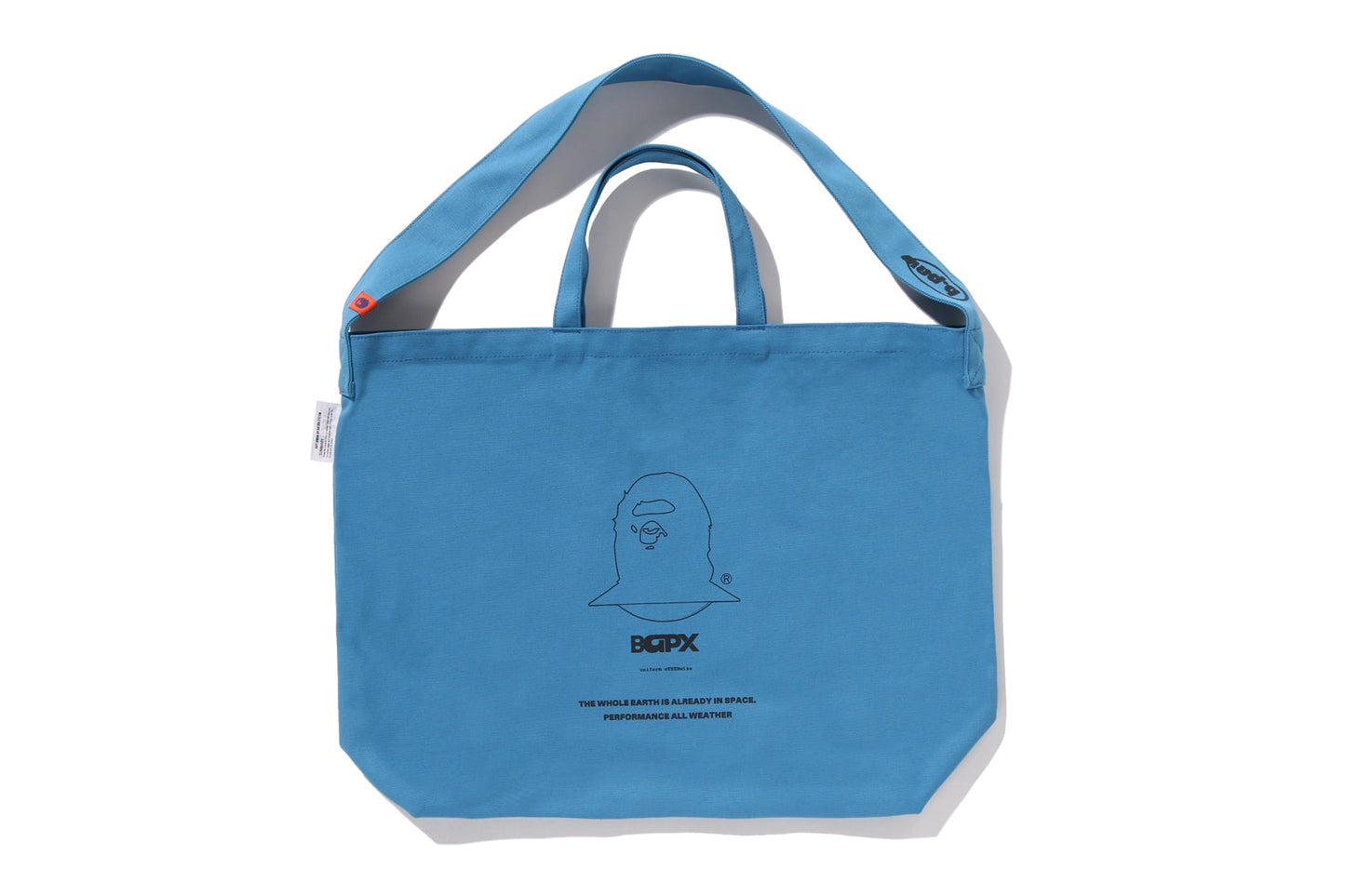 BAPE BY KAZUKI KURAISHI "WHOLE EARTH" 2-WAY CANVAS TOTE BAG