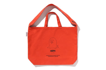 BAPE BY KAZUKI KURAISHI "WHOLE EARTH" 2-WAY CANVAS TOTE BAG