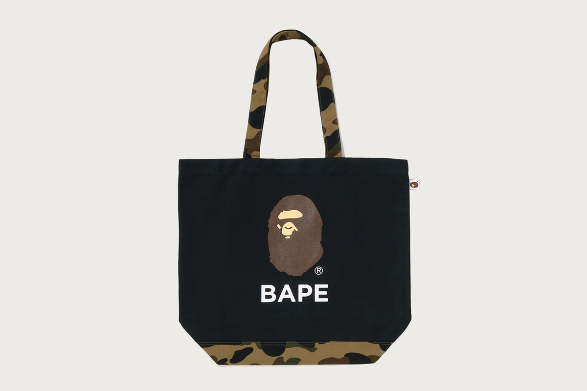 BAPE 1ST CAMO APE HEAD 托特包