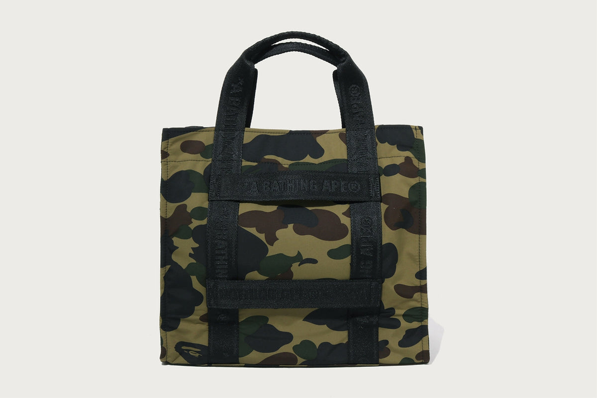 BAPE 1ST CAMO 滑動旅行托特包