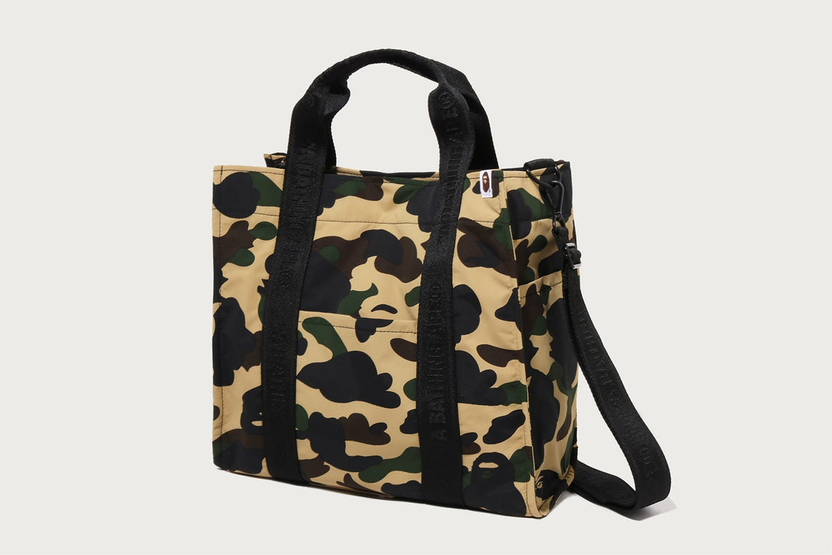 BAPE 1ST CAMO 滑動旅行托特包